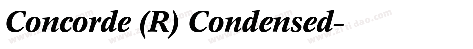 Concorde (R) Condensed字体转换